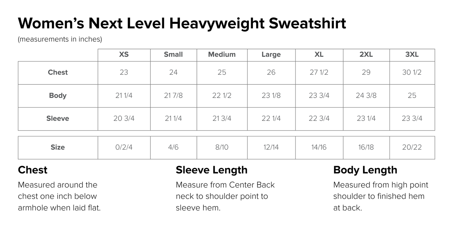 Women’s Next Level Heavyweight Sweatshirt