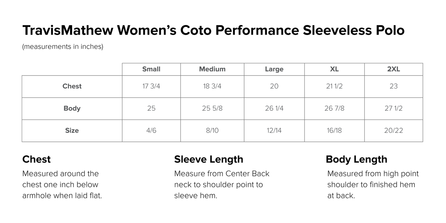 Women’s TravisMathew Coto Performance Sleeveless Polo
