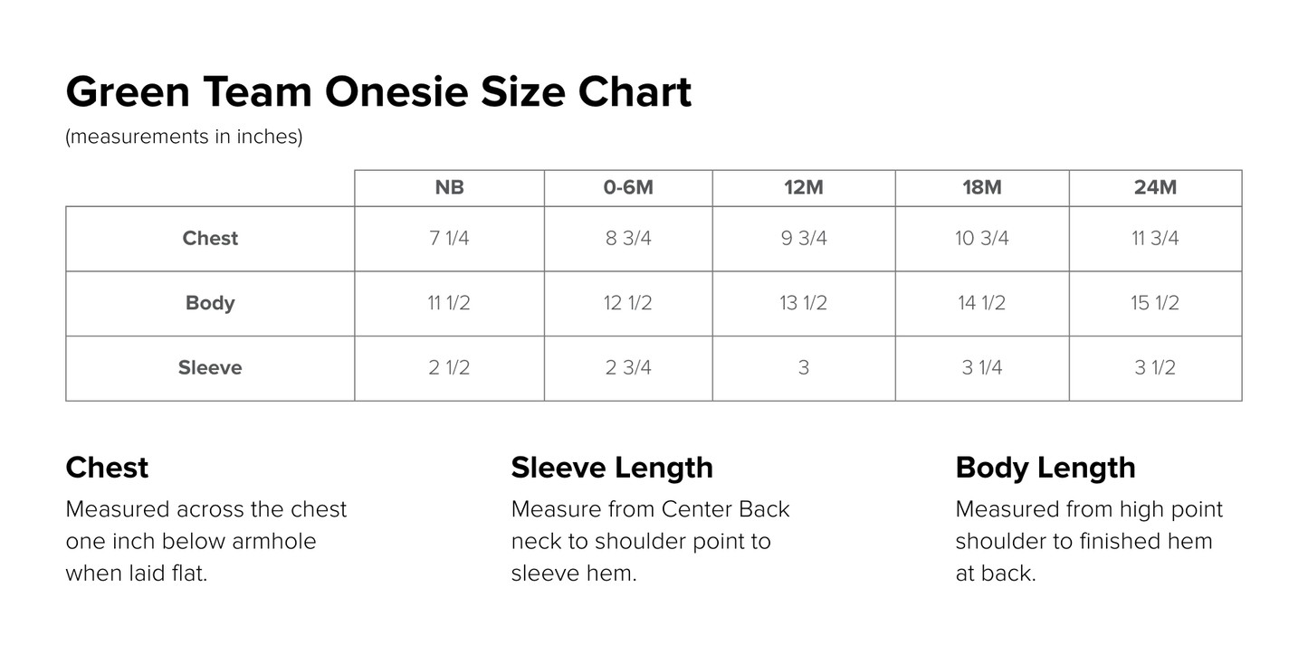 Green Team Onesie