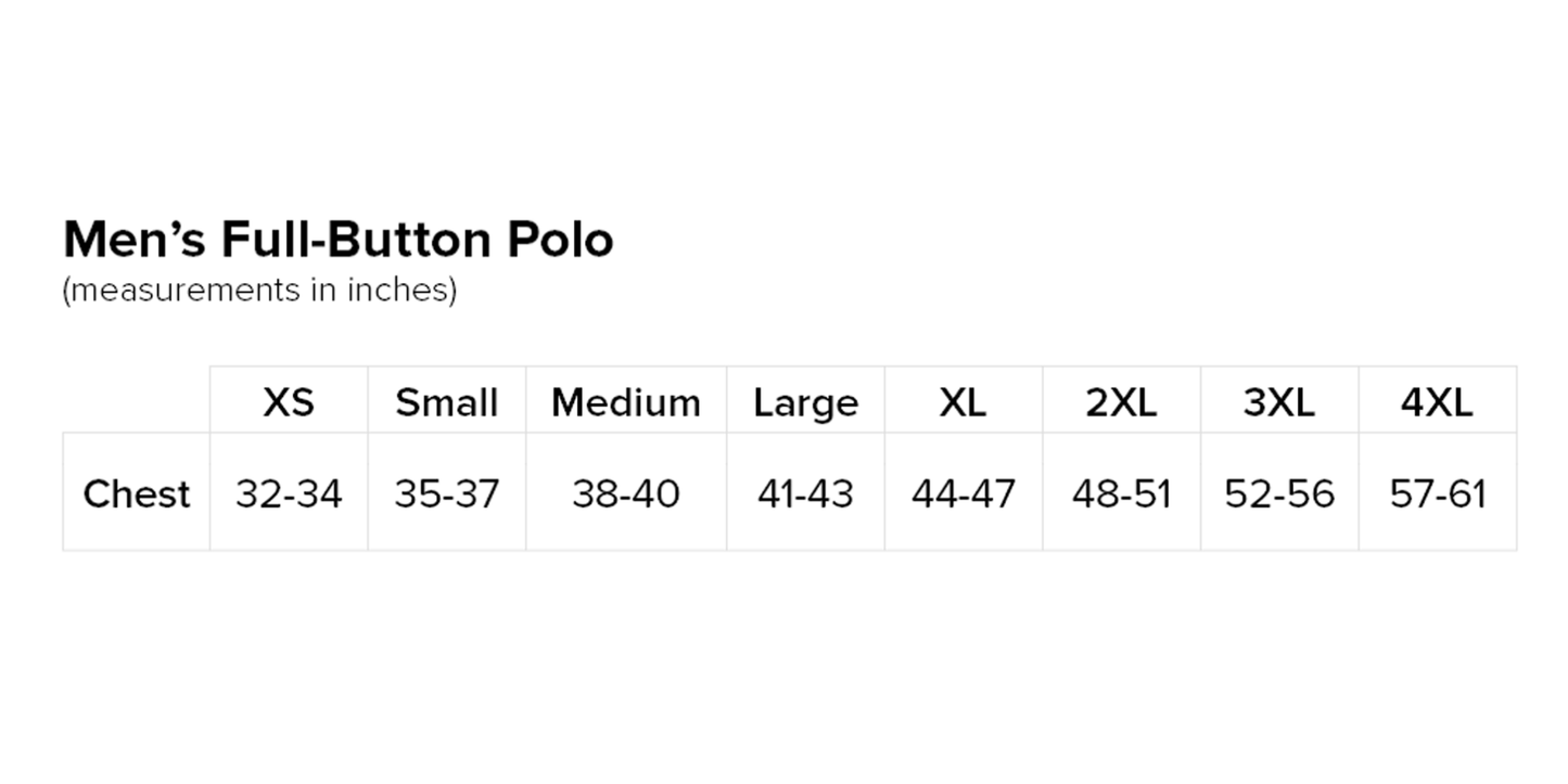 Men’s Full-Button Polo (New Logo)