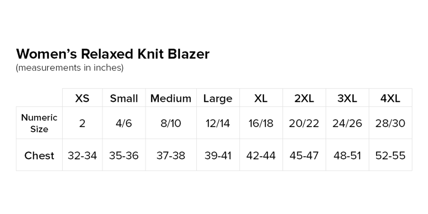 Women’s Relaxed Knit Blazer (New Logo)