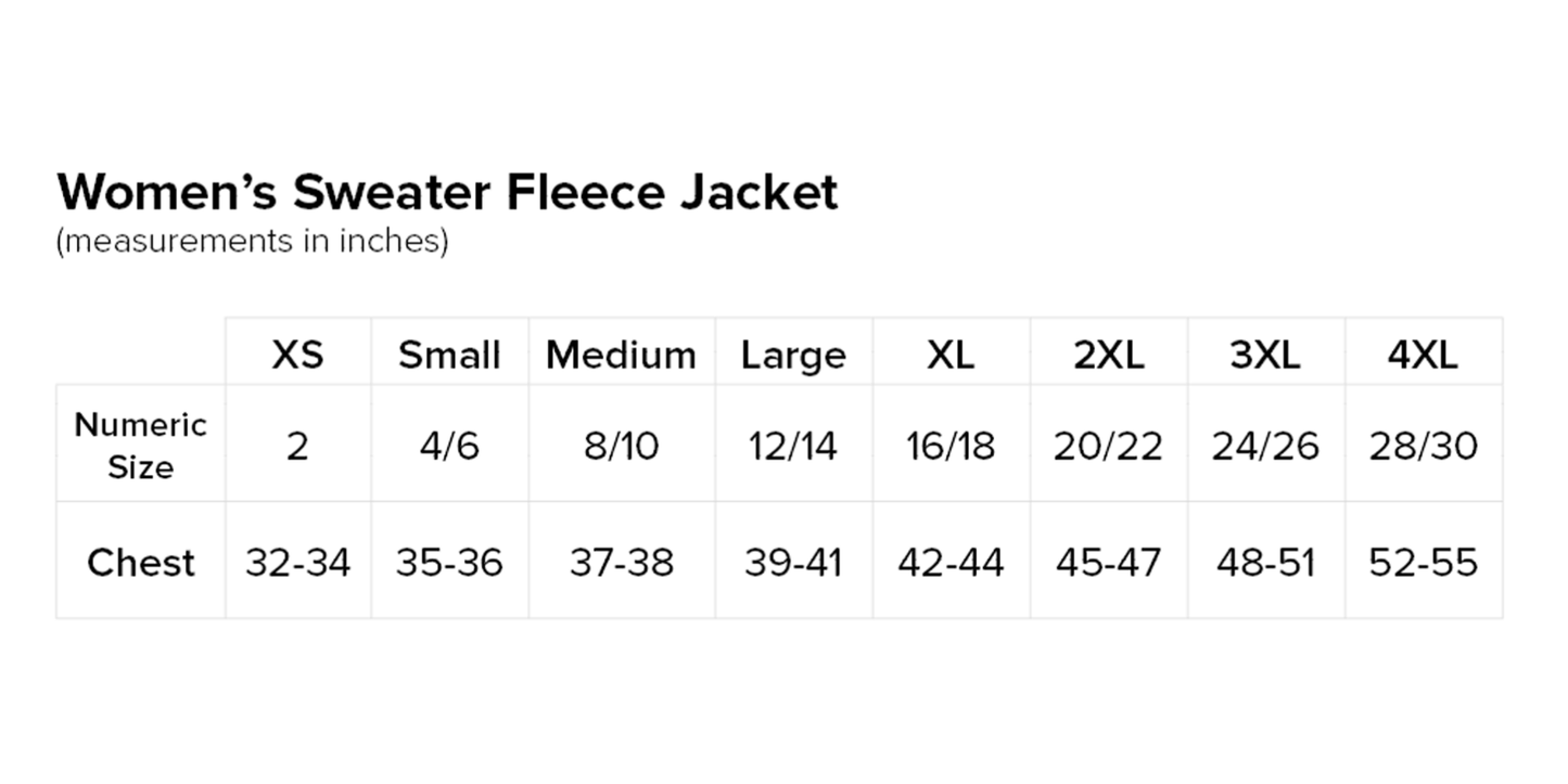 Women’s Sweater Fleece Jacket (New Logo)