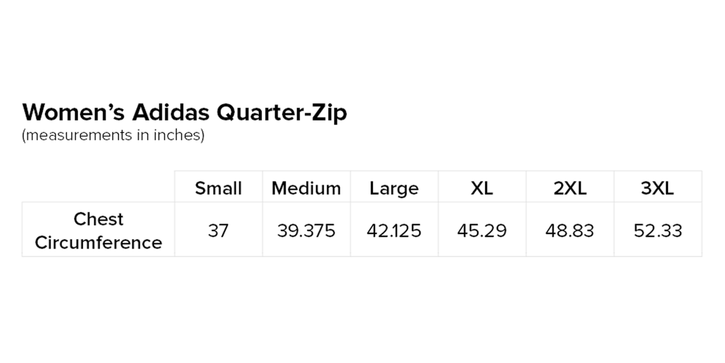 Women’s Adidas Quarter-Zip (New Logo)