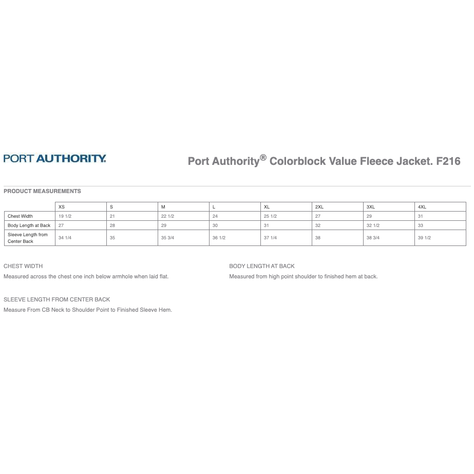 Port Authority Colorblock Value Fleece Jacket