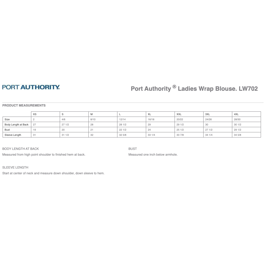 Port Authority Ladies Wrap Blouse