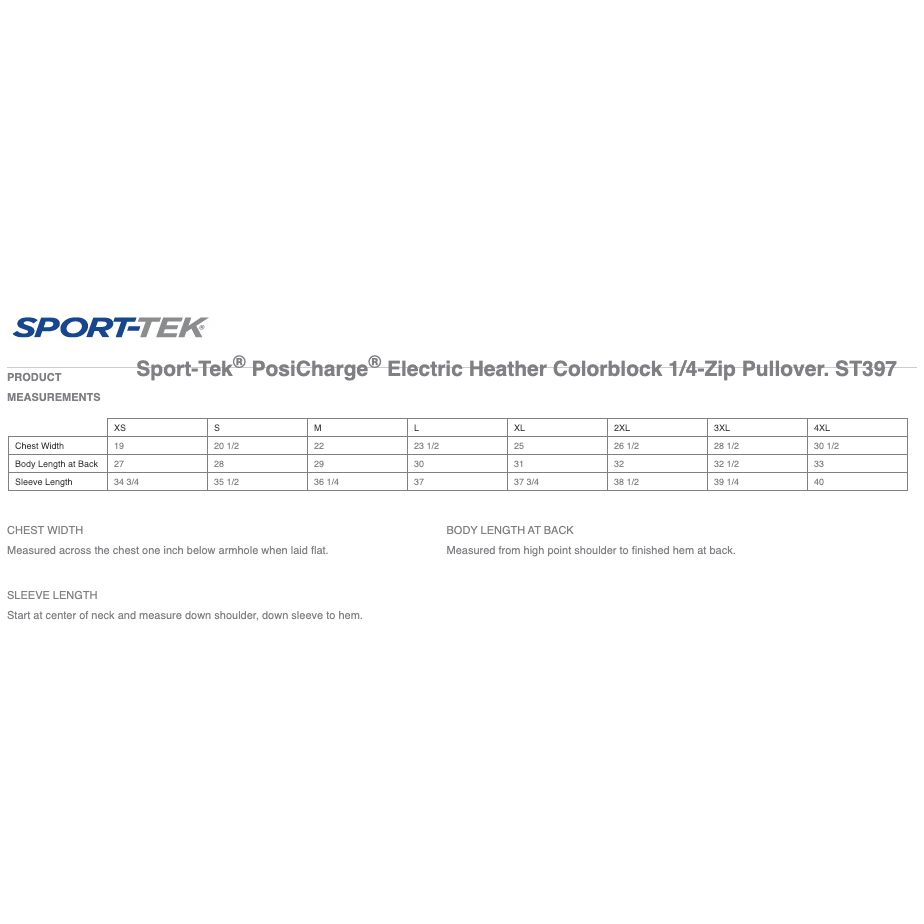 Sport-Tek PosiCharge Electric Heather Colorblock 1/4-Zip Pullover