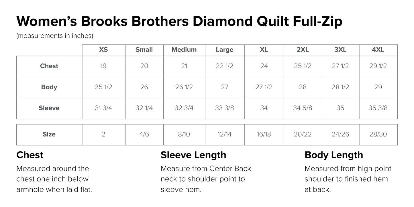 Women’s Brooks Brothers Diamond Quilt Full-Zip