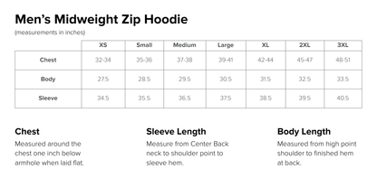 Men’s Midweight Zip Hoodie
