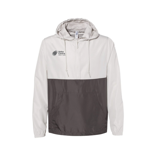 Unisex Lightweight Quarter-Zip Pullover Windbreaker Jacket