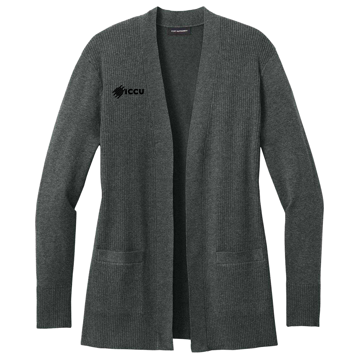 Easy Care Open-Front Cardigan Sweater (New Logo)