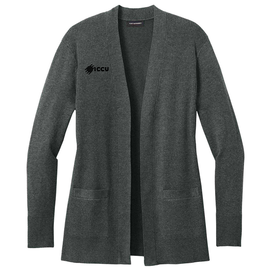 Easy Care Open-Front Cardigan Sweater (New Logo)