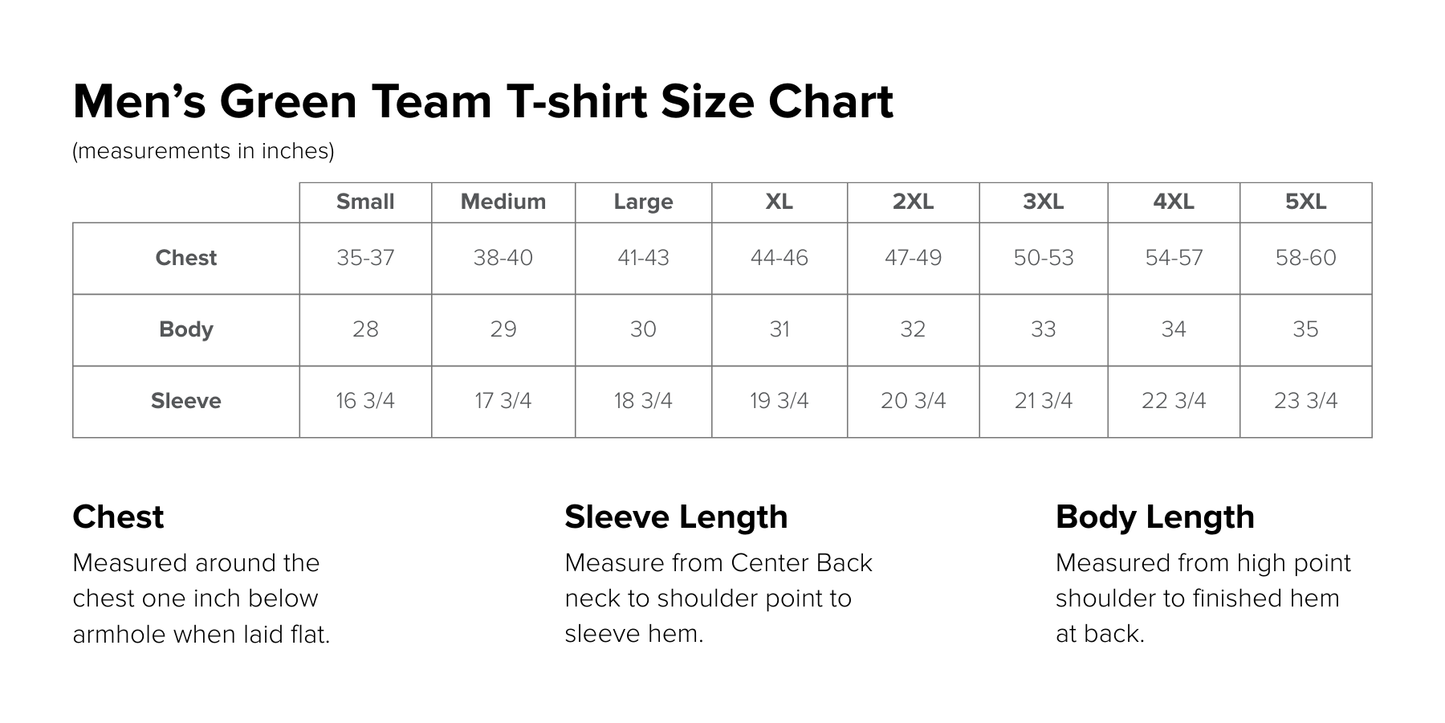 Men’s Green Team Essential Tee