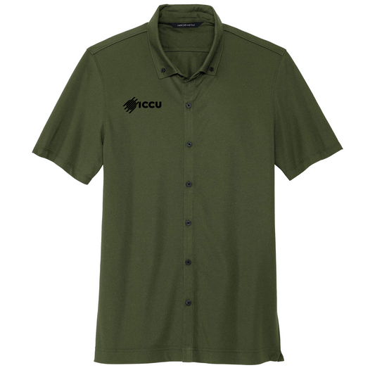 Men’s Full-Button Polo (New Logo)