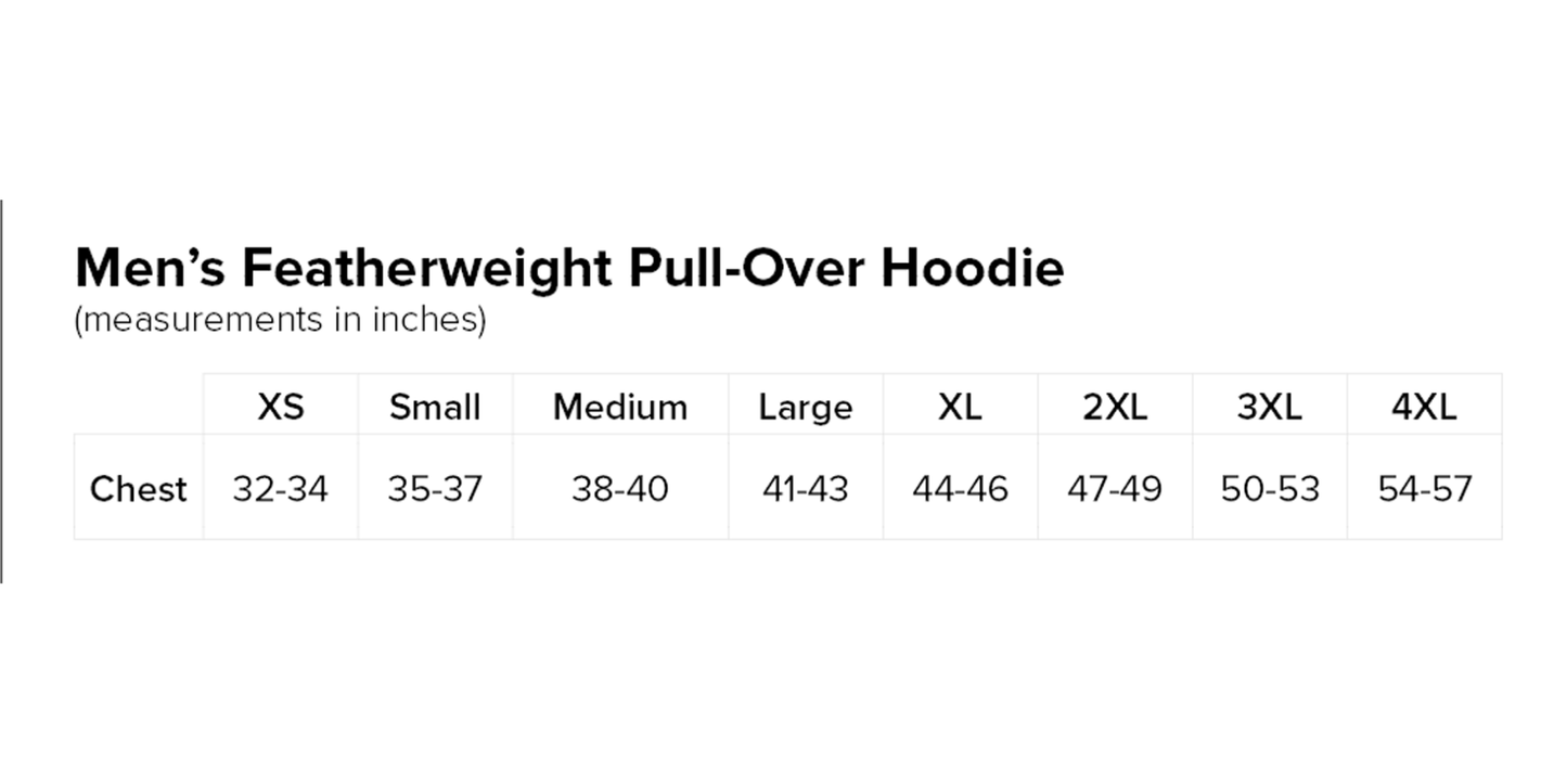 Men’s Featherweight Pull-Over Hoodie (New Logo)