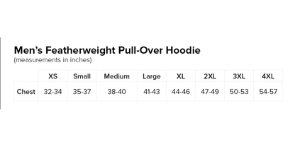 Men’s Featherweight Pull-Over Hoodie (New Logo)