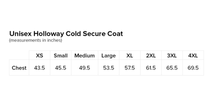Unisex Holloway Cold Secure Coat (New Logo)