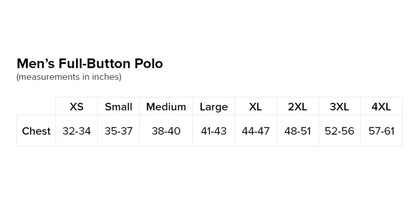 Men’s Full-Button Polo (New Logo)