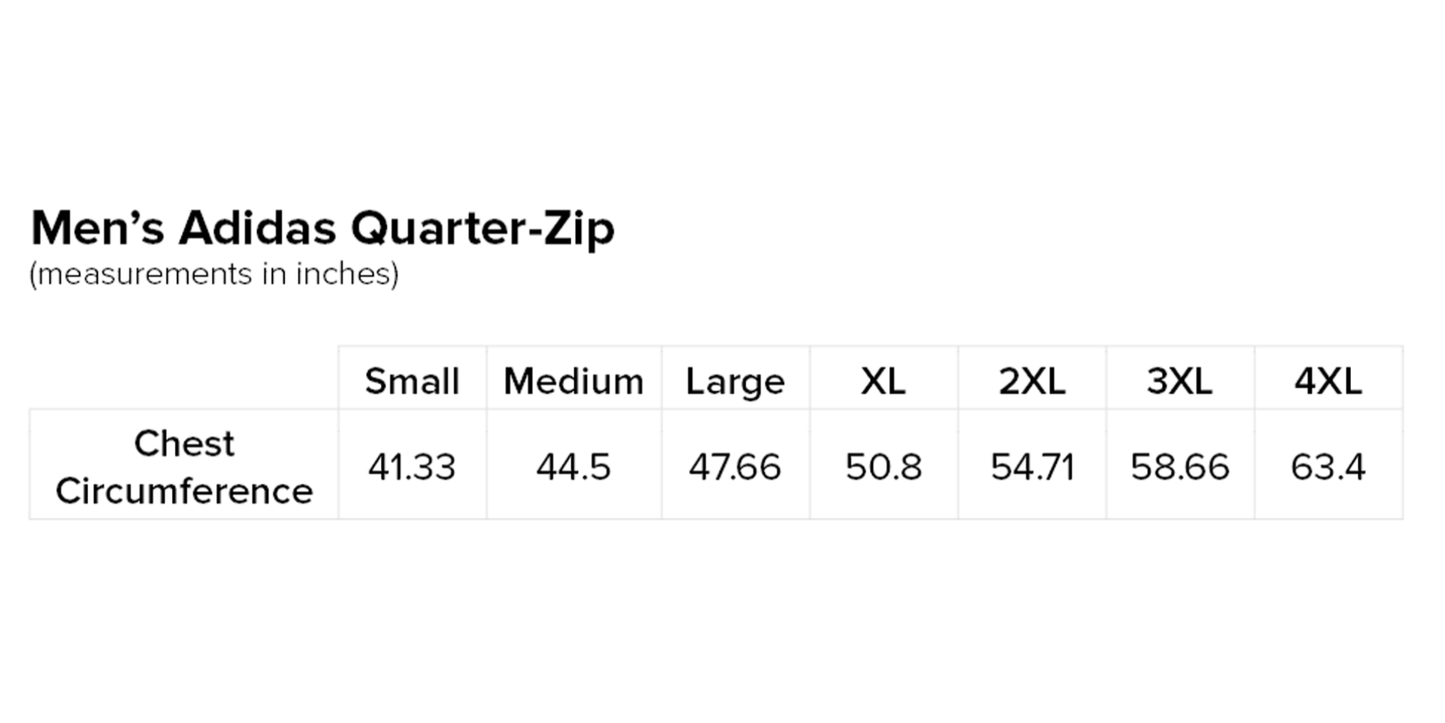 Men’s Adidas Quarter-Zip (New Logo)