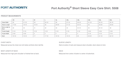 Port Authority Short Sleeve Easy Care Shirt (New Logo)