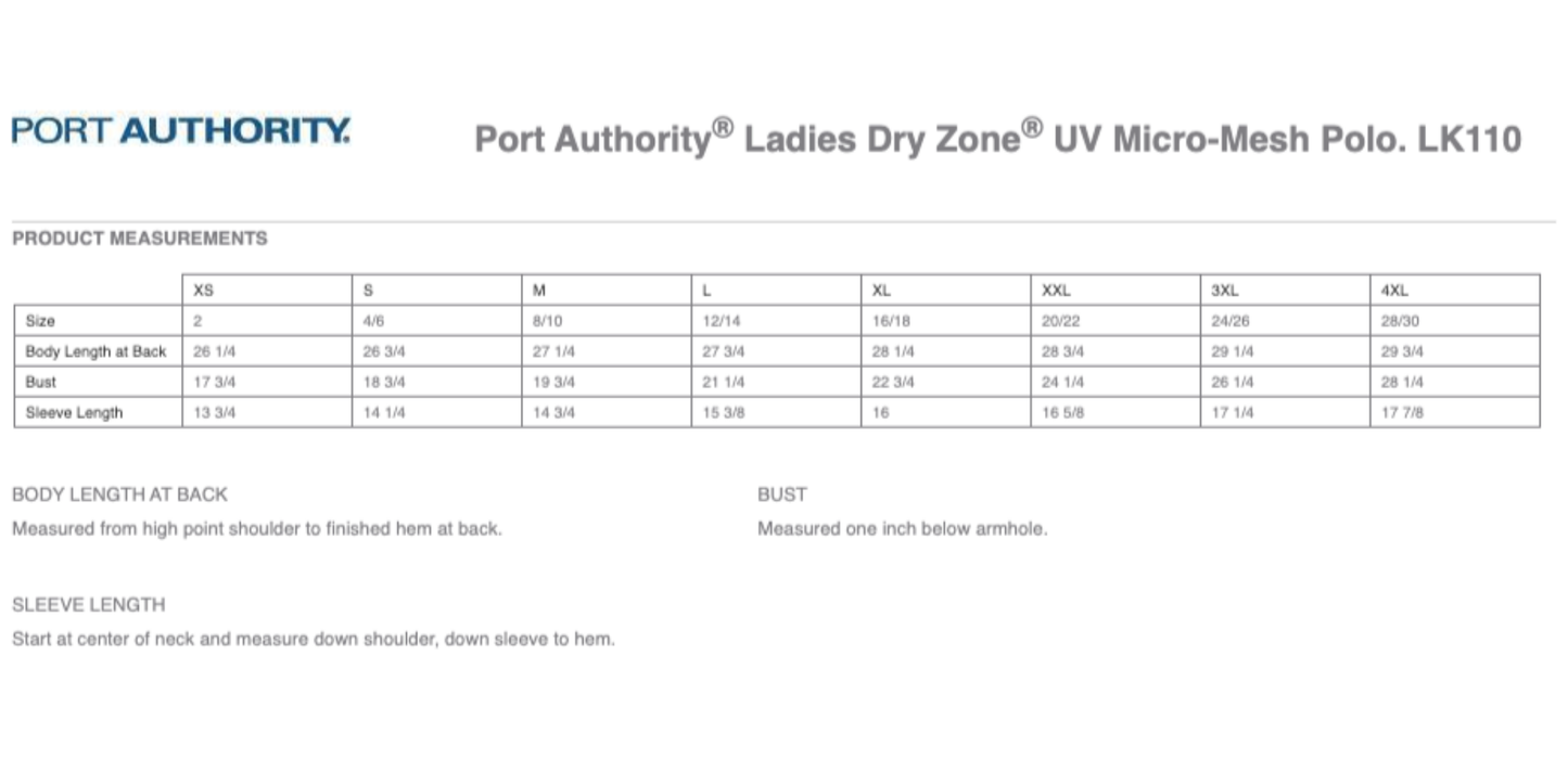 Port Authority Ladies Dry Zone UV Micro-Mesh Polo (New Logo)