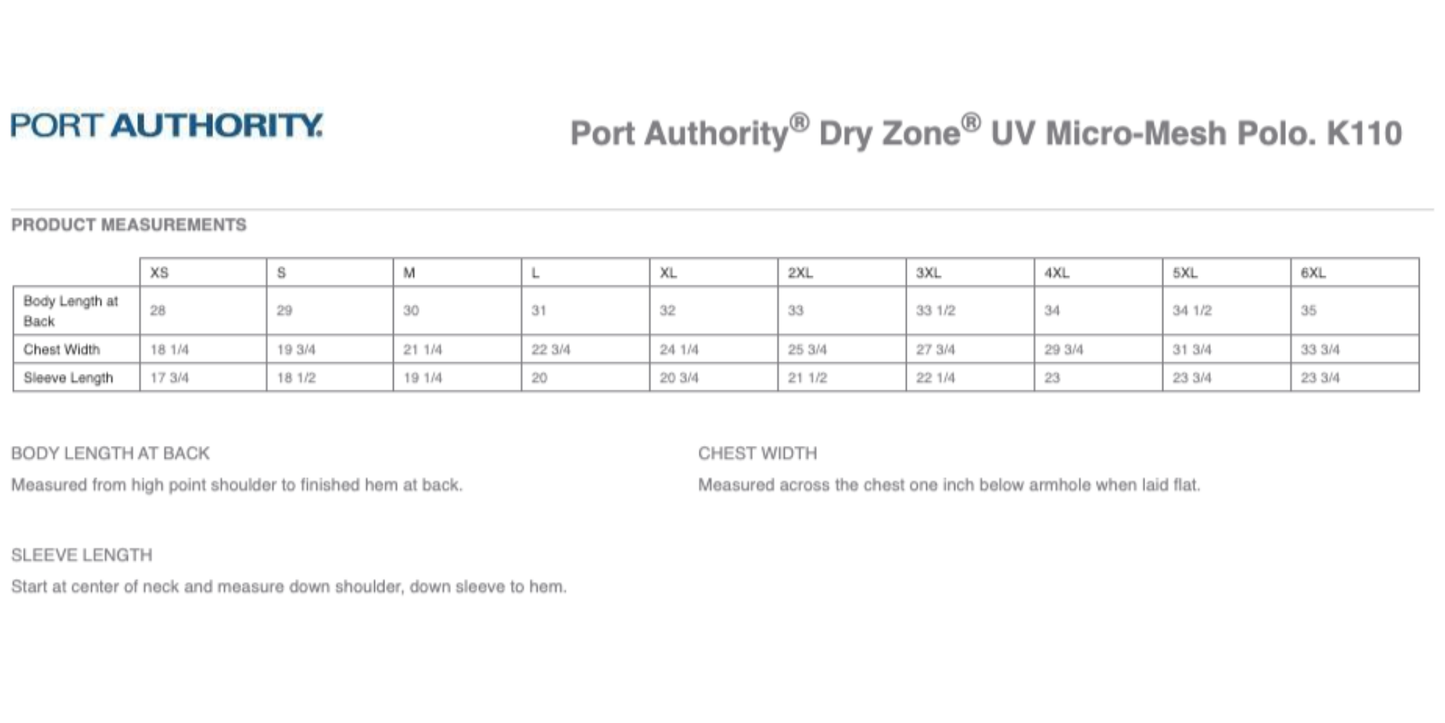 Port Authority Dry Zone UV Micro-Mesh Polo (New Logo)