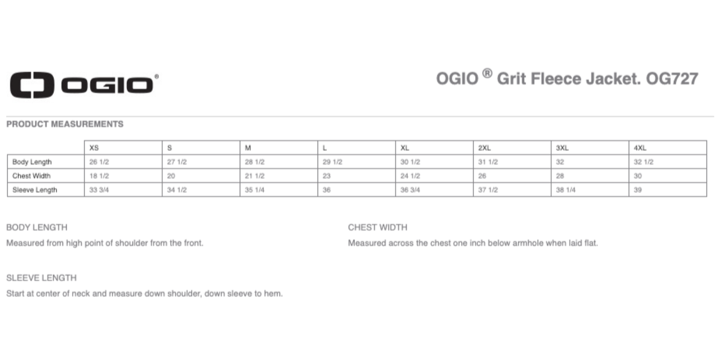 Ogio Grit Fleece Jacket (New Logo)