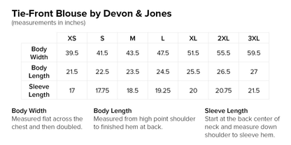 Tie-Front Blouse by Devon Jones (New Logo)