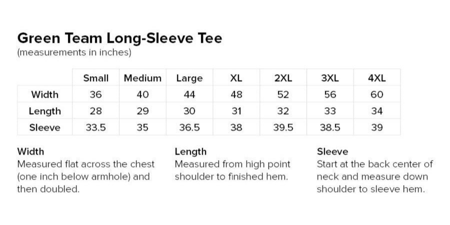 Green Team Long-Sleeve Tee (New Logo)