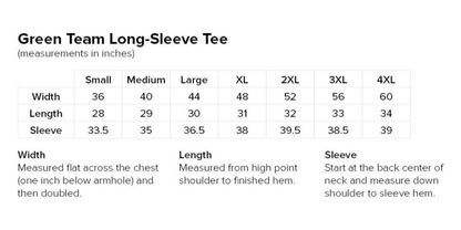 Green Team Long-Sleeve Tee (New Logo)