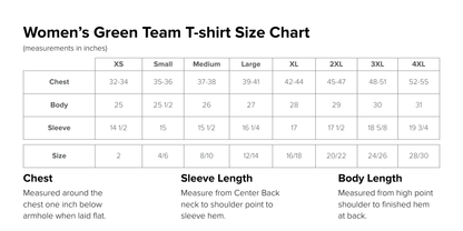 Women's Green Team Essential Tee