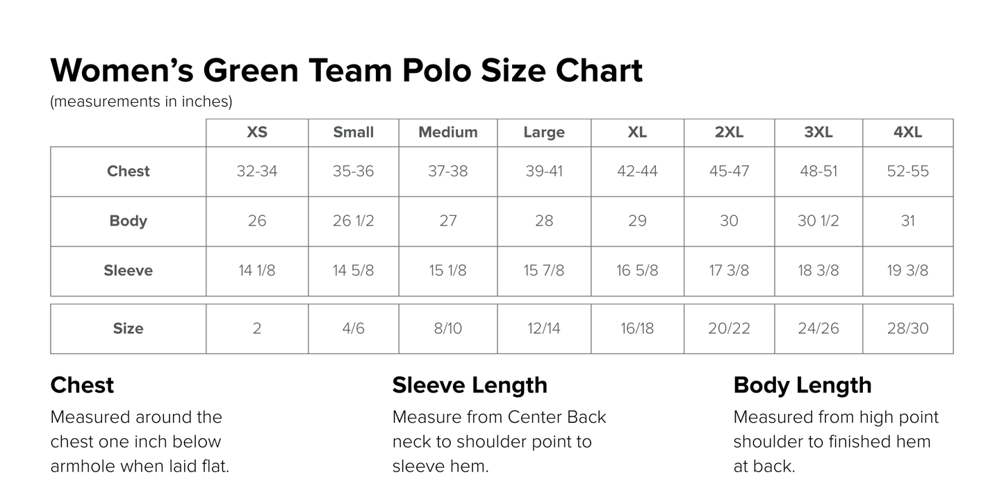 Women’s Green Team Standard Issue Polo