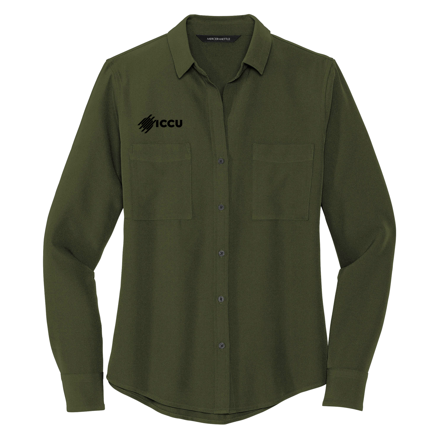 Women’s Long Sleeve Camp Blouse (New Logo)