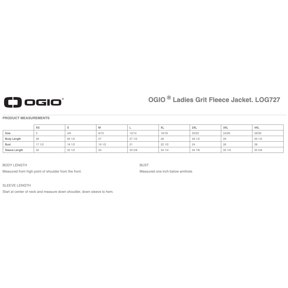 Ogio Ladies Grit Fleece Jacket
