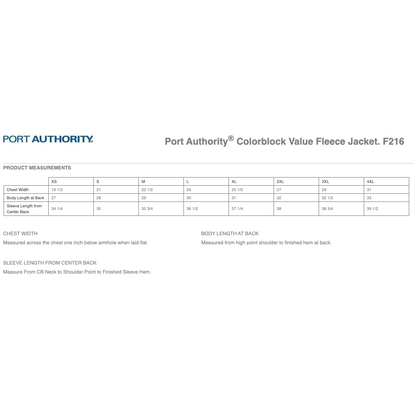 Port Authority Colorblock Value Fleece Jacket