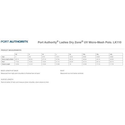 Port Authority Ladies Dry Zone UV Micro-Mesh Polo