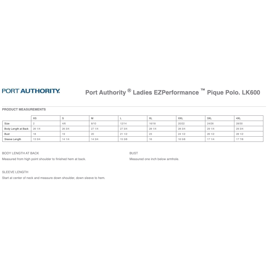 Port Authority Ladies EZPerformance Pique Polo