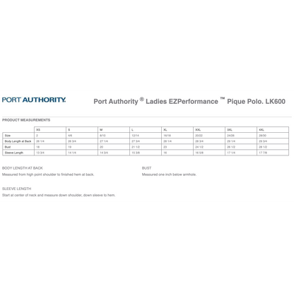 Port Authority Ladies EZPerformance Pique Polo