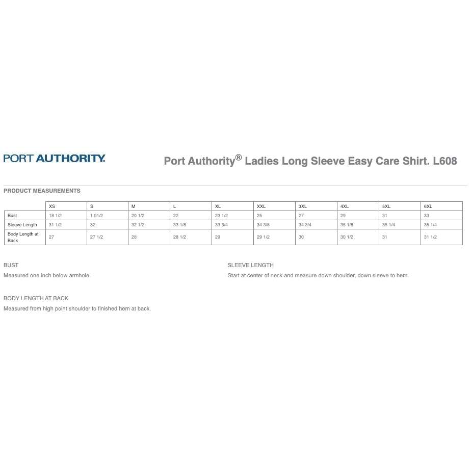 Port Authority Ladies Long Sleeve Easy Care Shirt