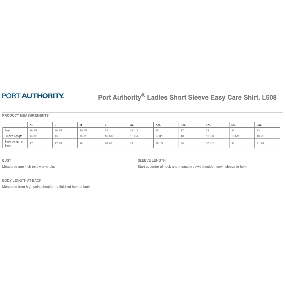 Port Authority Ladies Short Sleeve Easy Care Shirt
