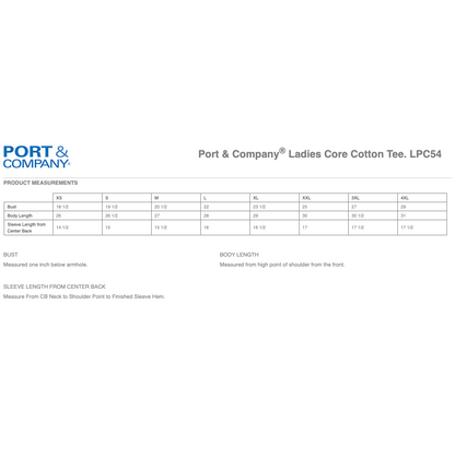 Port & Company Ladies Core Cotton Tee