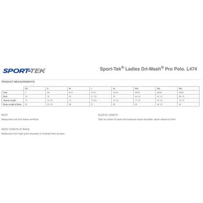 Sport-Tek Ladies Dri-Mesh Pro Polo