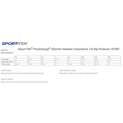 Sport-Tek PosiCharge Electric Heather Colorblock 1/4-Zip Pullover