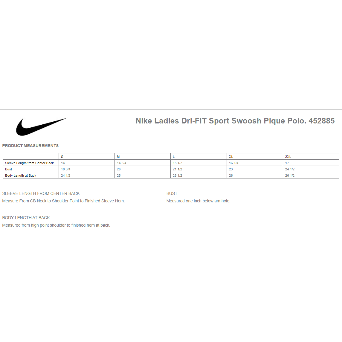 Nike Ladies Dri-FIT Sport Swoosh Pique Polo